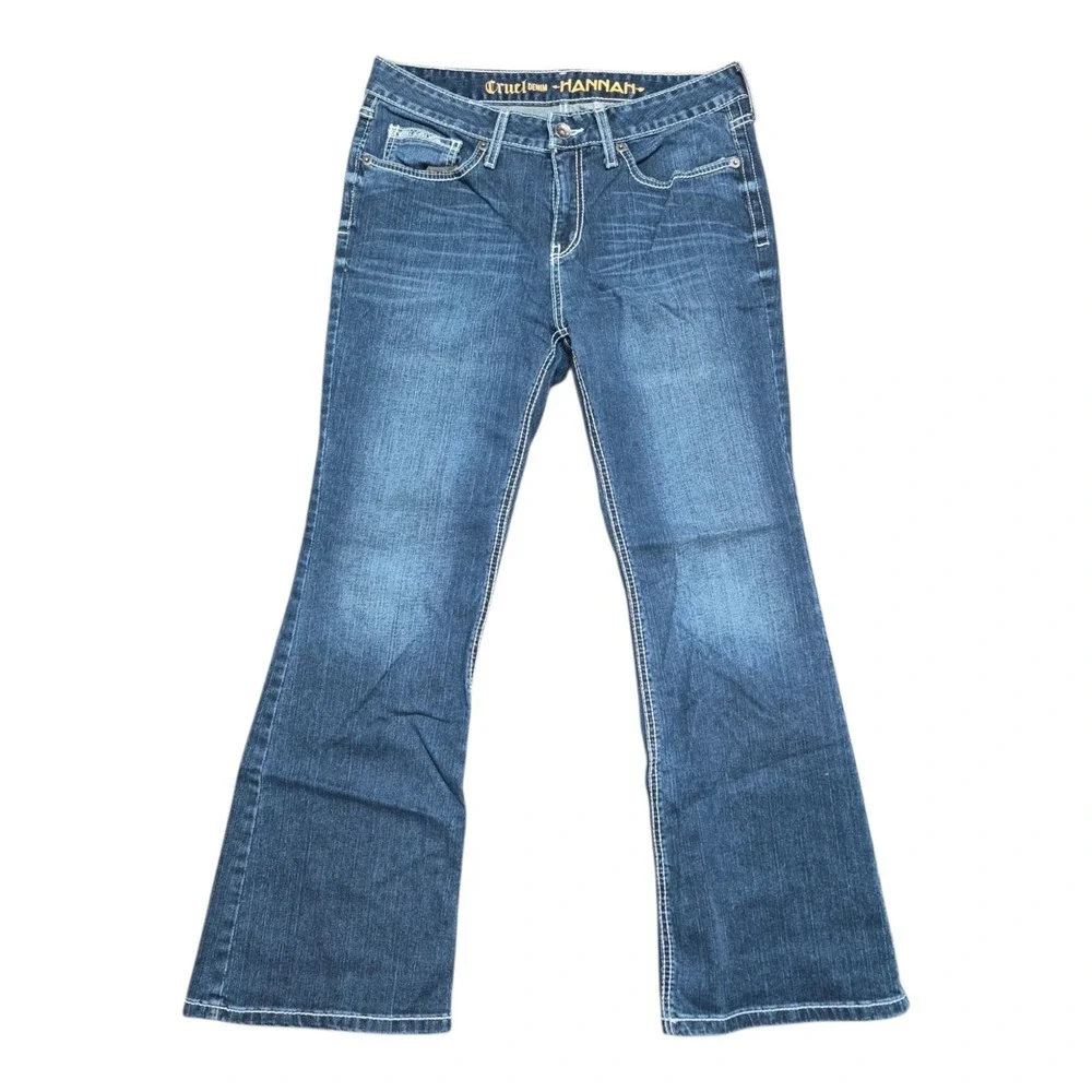 Cruel Girl Womens 31/11 S Hannah Blue Jeans Flare Bootcut Western Stretch